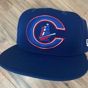 Columbus Clippers New Era Royal Retro Fitted Hat Size 7 1/8 NEW 80’s Style